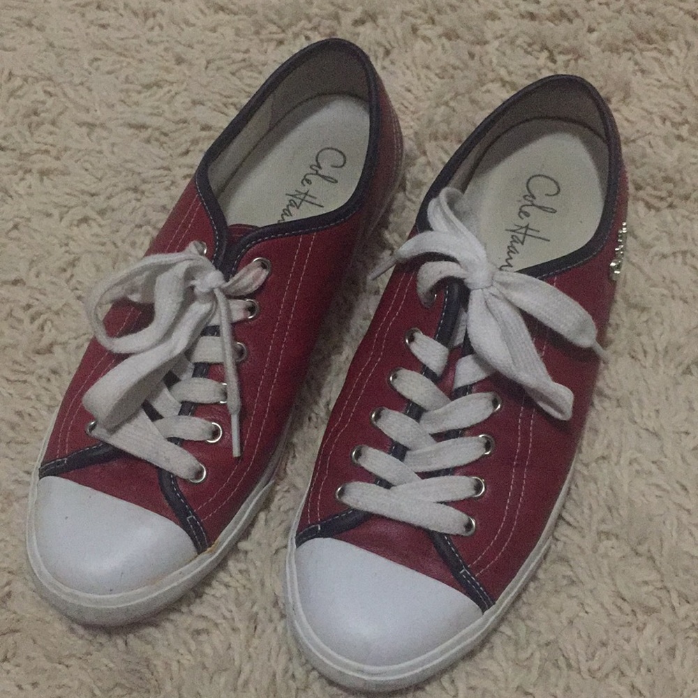 Cole Haan Air Laurie Red Leather sneakers!